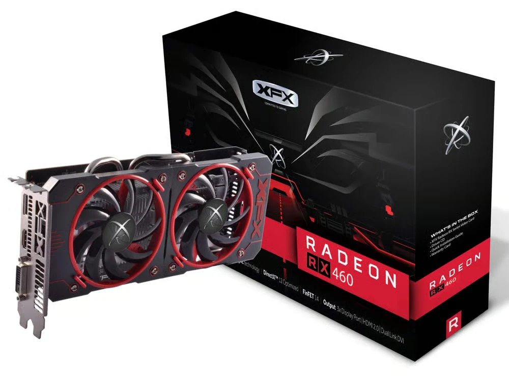VGA XFX Radeon RX 460 Core Edition 4GB - GDDR5 - NEW