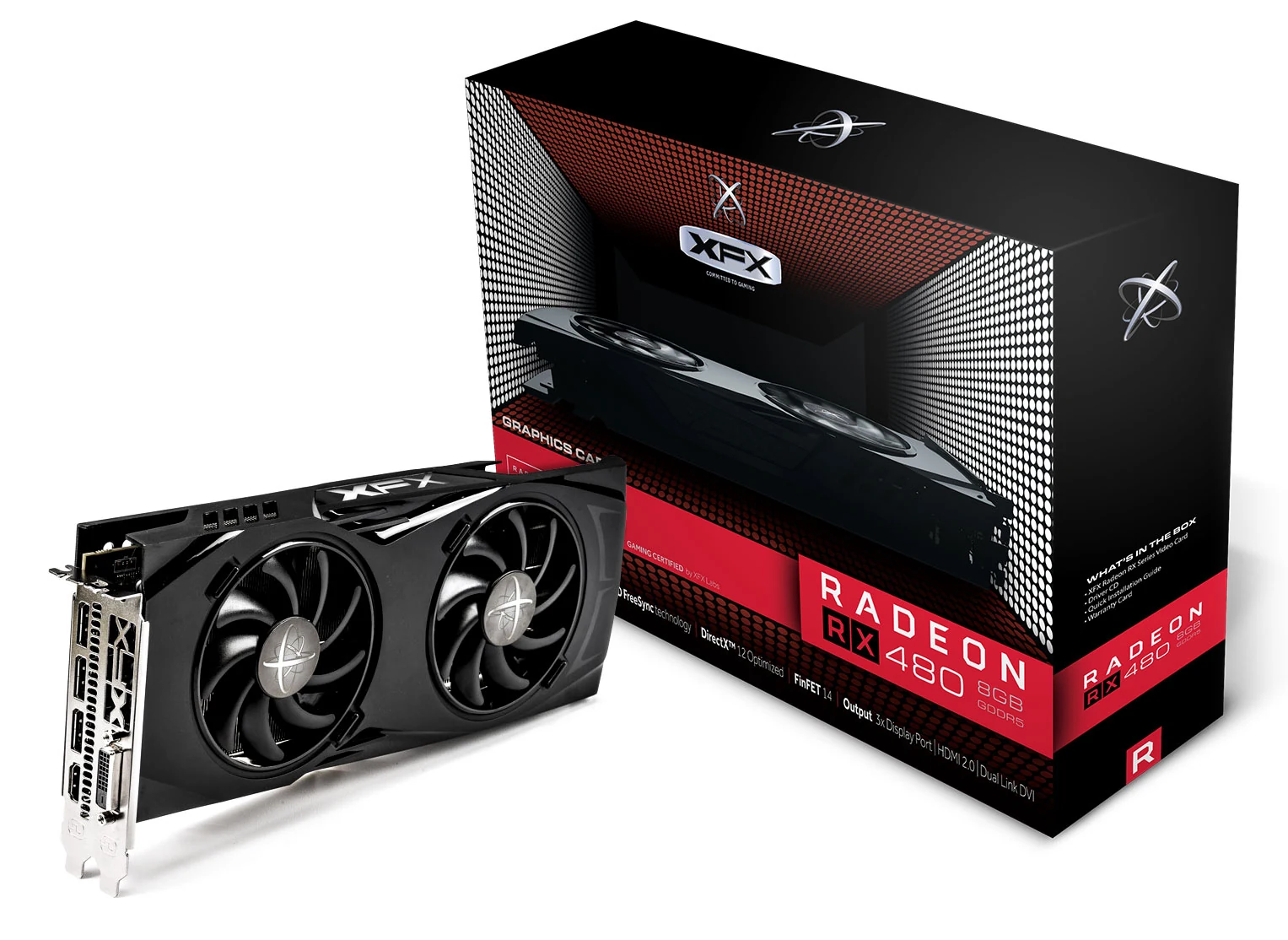 VGA XFX Radeon RX 480 GTR 8GB - GDDR5 - NEW