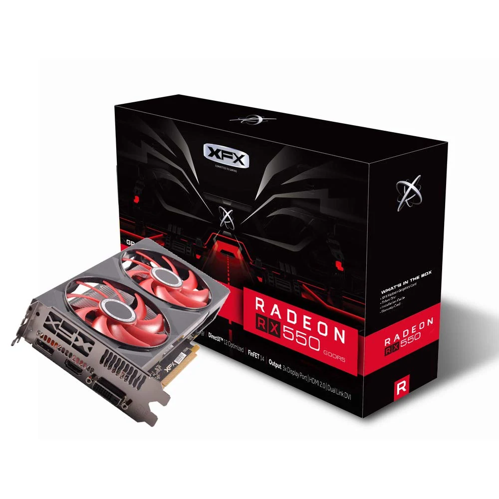 VGA XFX Radeon RX 550 Core Edition 4GB - GDDR5 - NEW