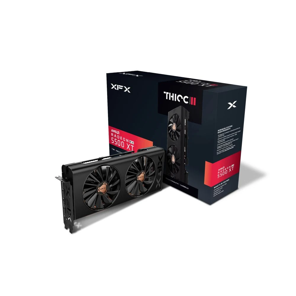 VGA XFX Radeon RX 5500 XT RAW II Pro 8GB - GDDR6 - NEW