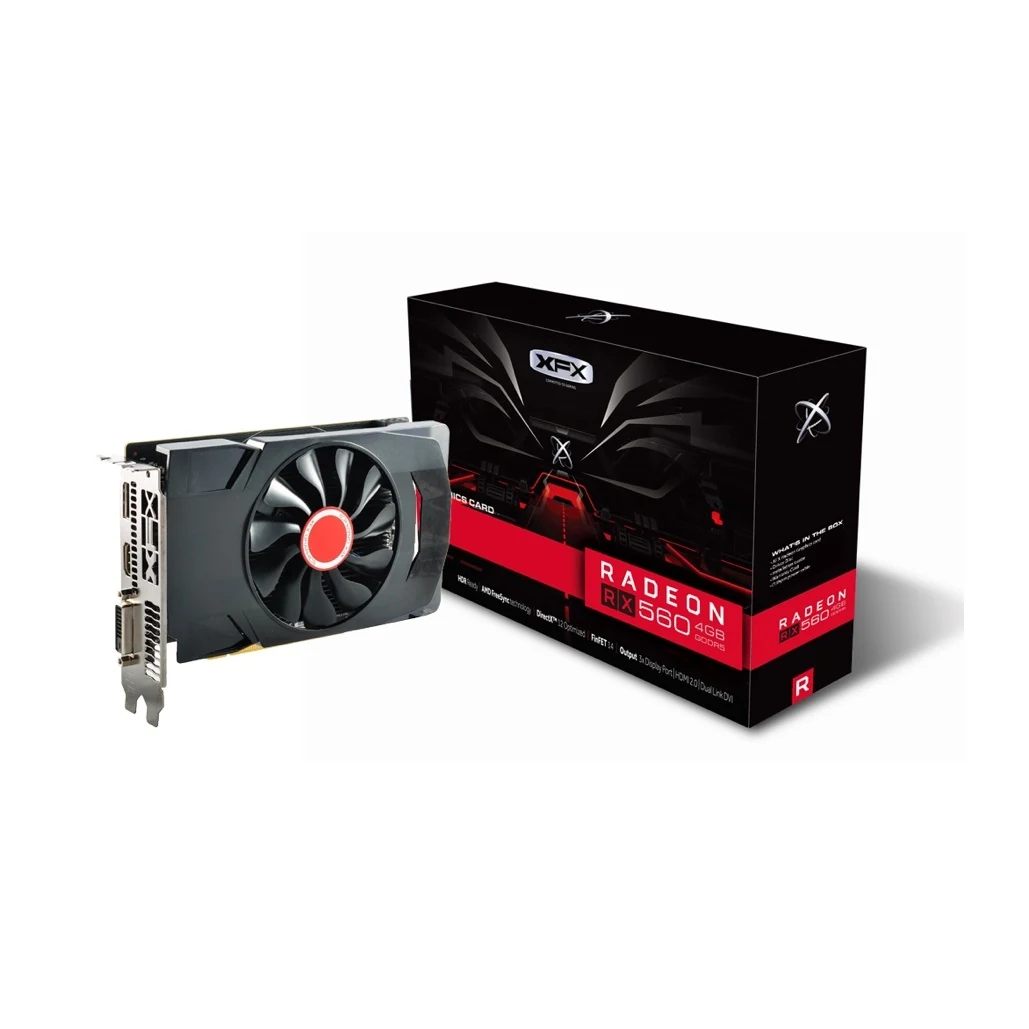 VGA XFX Radeon RX 560 Single Fan 4GB - GDDR5 - NEW