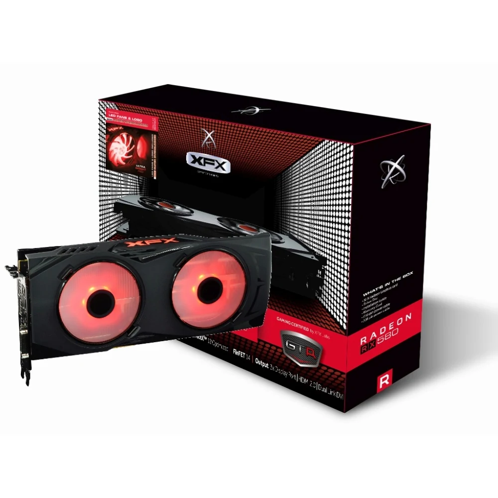 VGA XFX Radeon RX 580 GTR Black Edition 8GB - GDDR5 - NEW