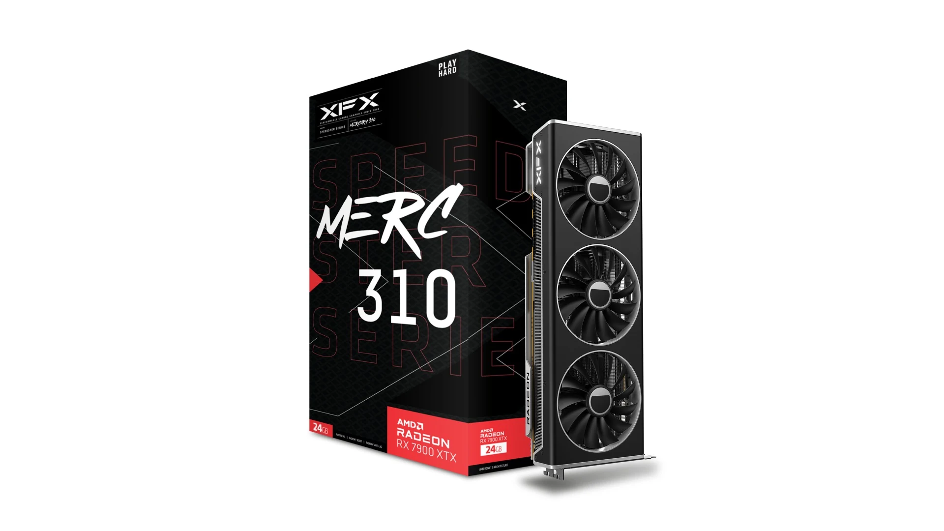 VGA XFX Speedster MERC 310 Radeon RX 7900 XTX Black Edition 24GB - GDDR6 - NEW