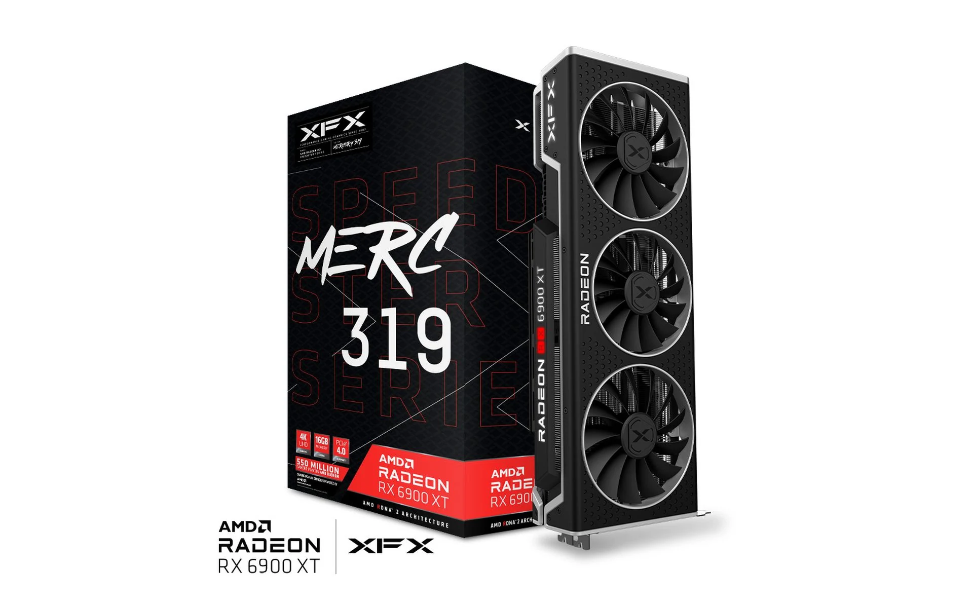 VGA XFX Speedster MERC 319 Radeon RX 6900 XT Limited Black 16GB - GDDR6 - NEW