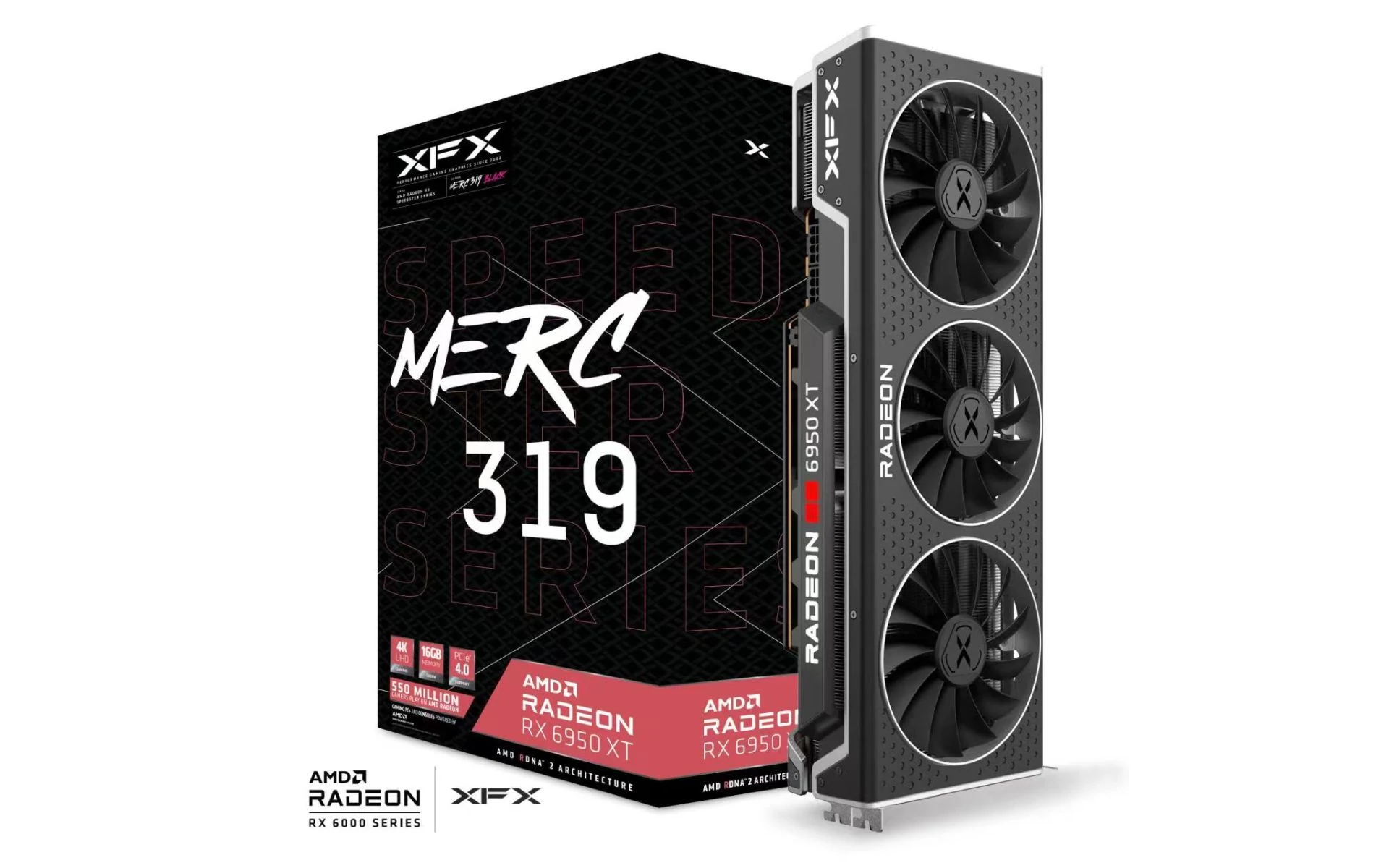 VGA XFX Speedster MERC 319 Radeon RX 6950 XT Black 16GB - GDDR6 - NEW