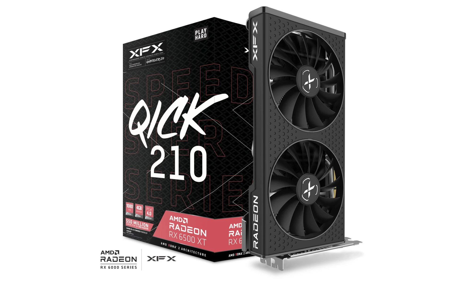 VGA XFX Speedster SWFT 210 Radeon RX 6500 XT 4GB - GDDR6 - NEW