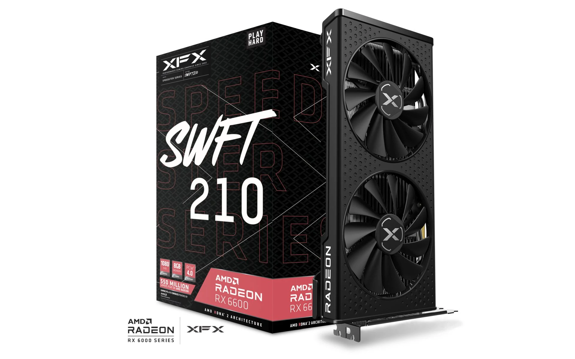 VGA XFX Speedster SWFT 210 Radeon RX 6600 8GB - GDDR6 - NEW