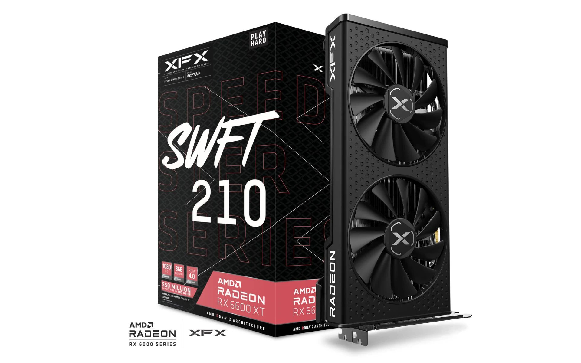 VGA XFX Speedster SWFT 210 Radeon RX 6600 XT 8GB - GDDR6 - NEW