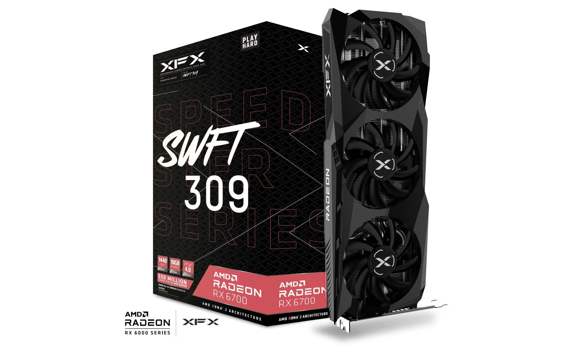 VGA XFX Speedster SWFT 309 Radeon RX 6700 Core 10GB - GDDR6 - NEW