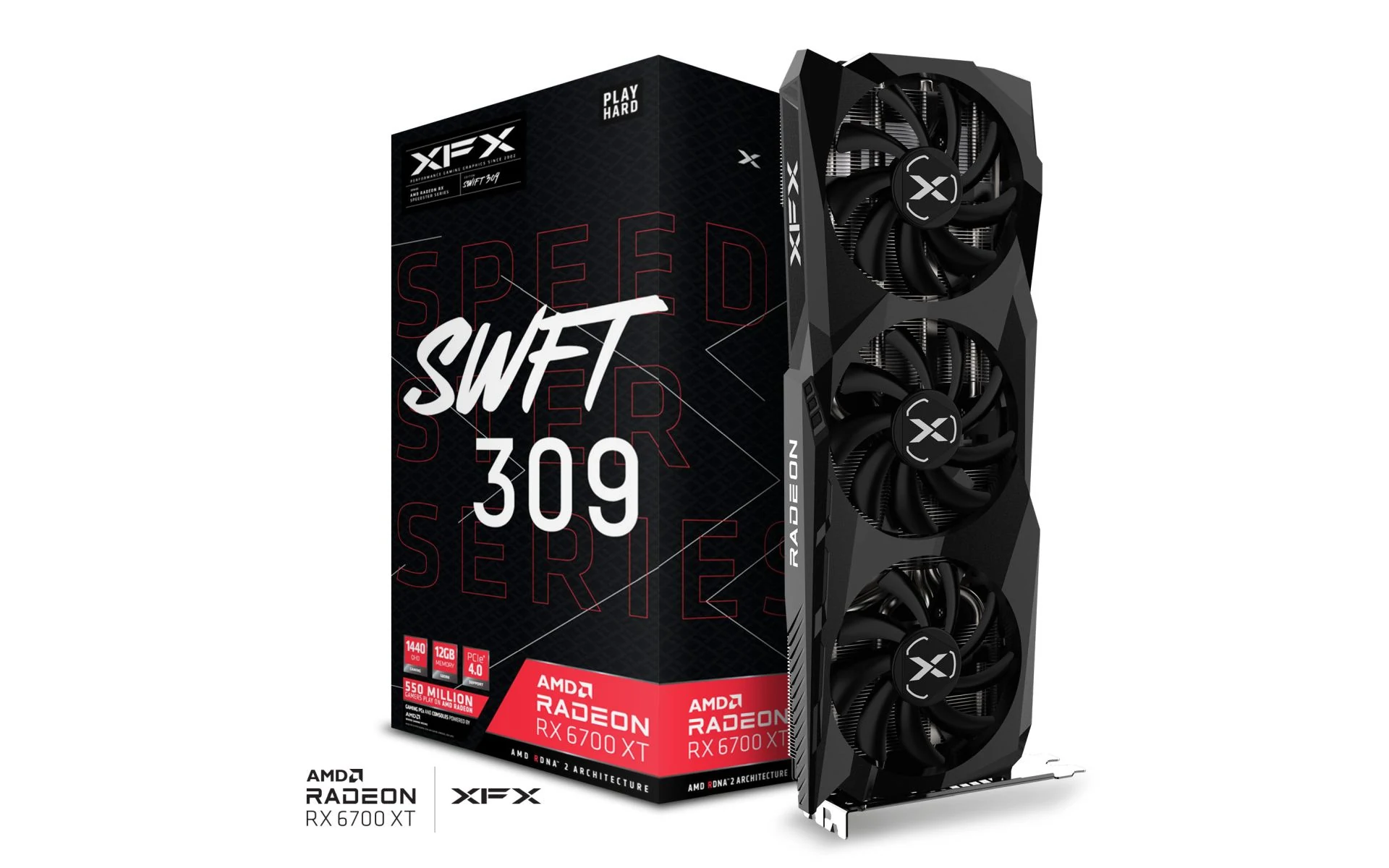 VGA XFX Speedster SWFT 309 Radeon RX 6700 XT Core 12GB - GDDR6 - NEW