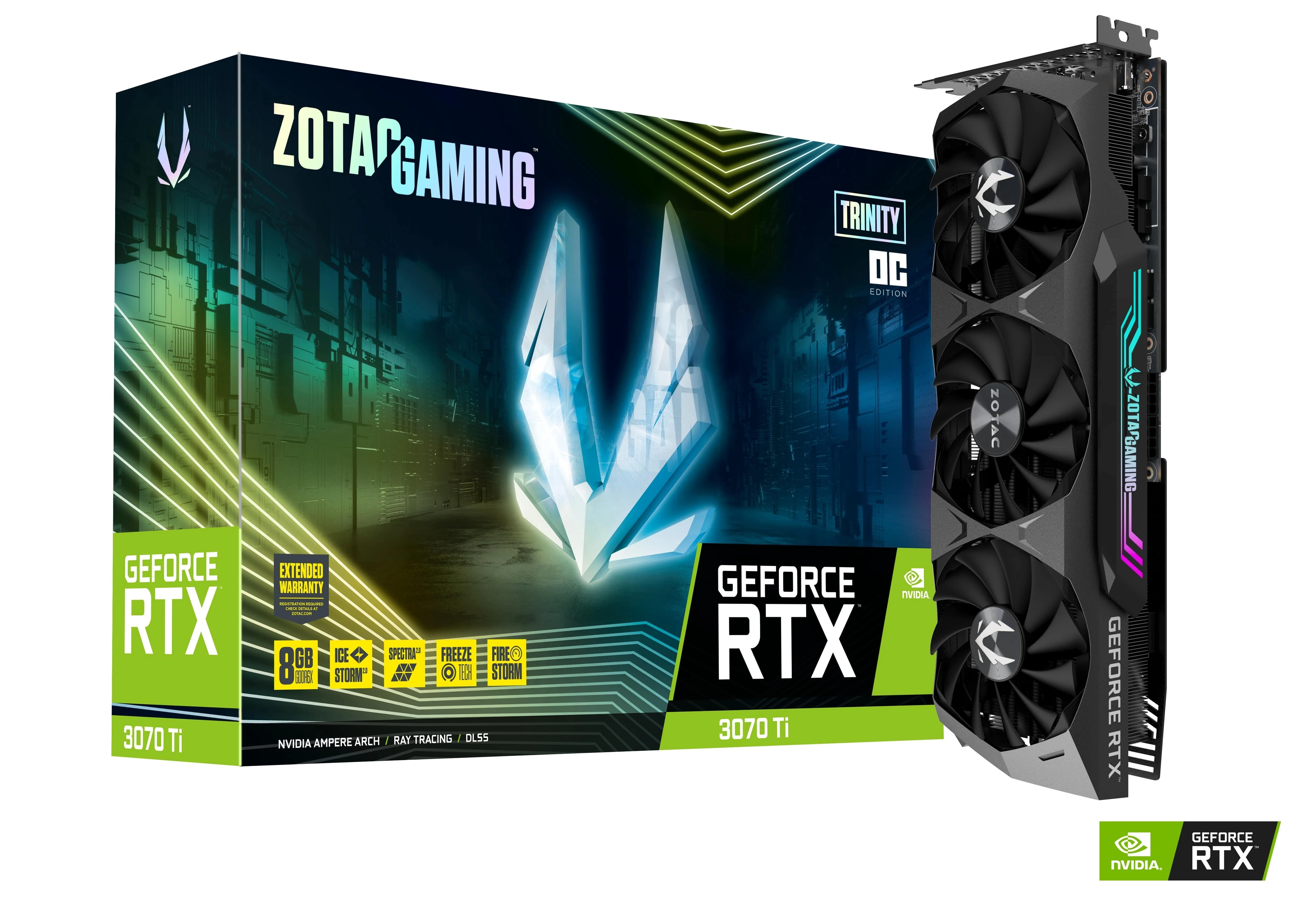 VGA Zotac Gaming GeForce RTX 3070 Ti Trinity OC 8GB - GDDR6X - NEW