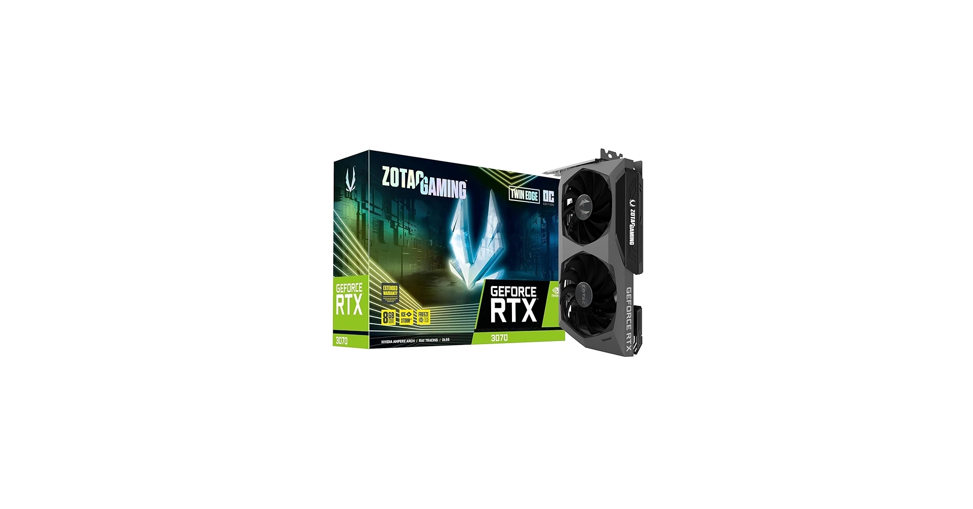 VGA Zotac Gaming GeForce RTX 3070 Twin Edge OC White Edition 8GB - GDDR6 - NEW
