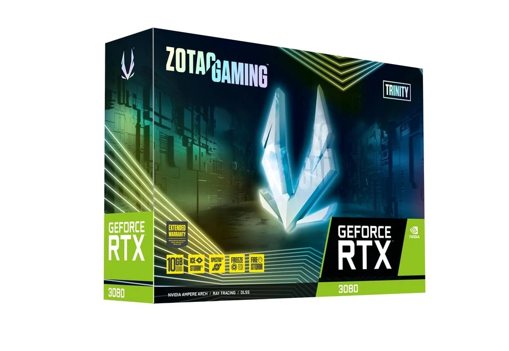 VGA Zotac Gaming GeForce RTX 3080 Trinity 10GB - GDDR6X - NEW