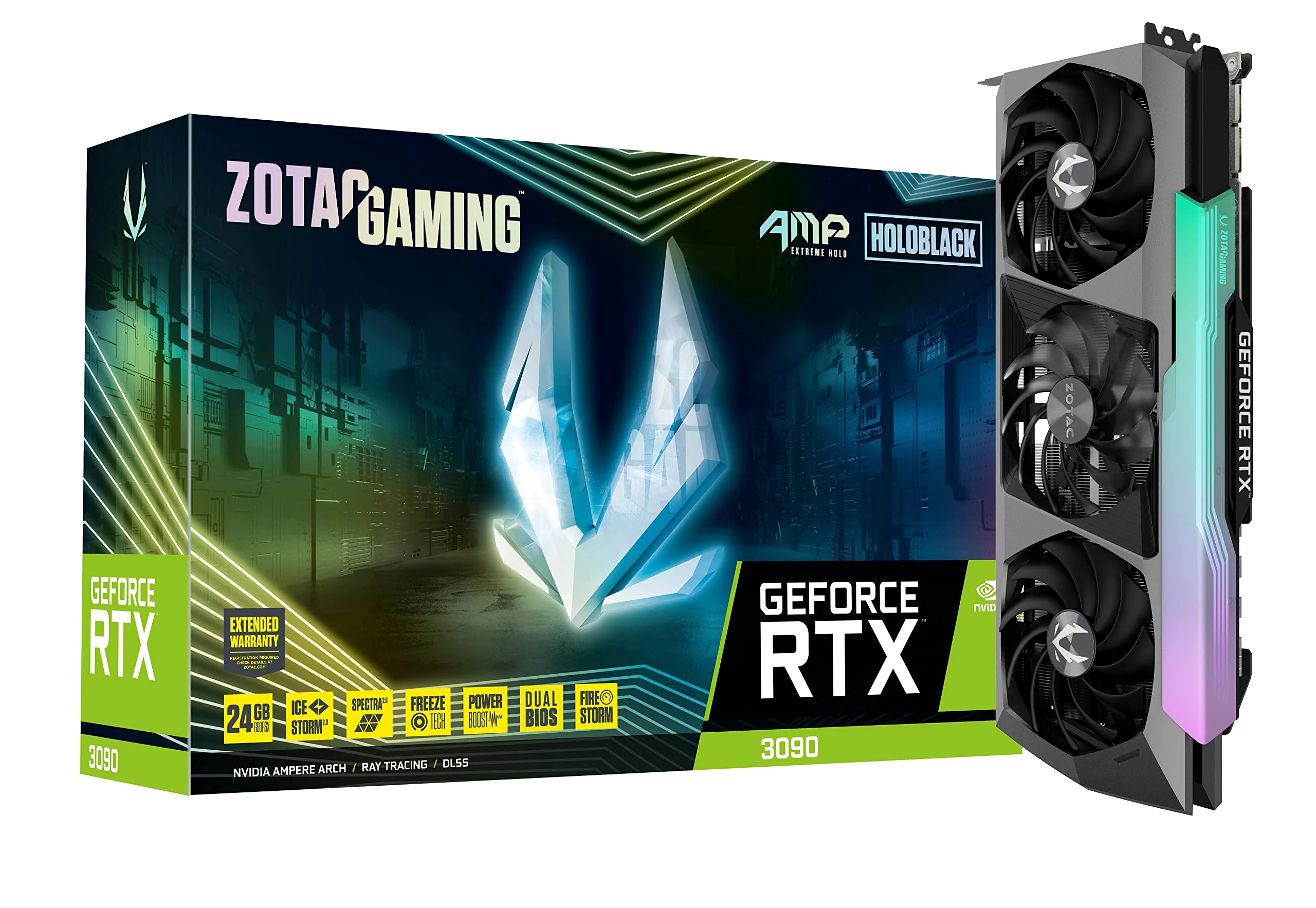 VGA Zotac Gaming GeForce RTX 3090 AMP Extreme Holo 24GB - GDDR6X - NEW