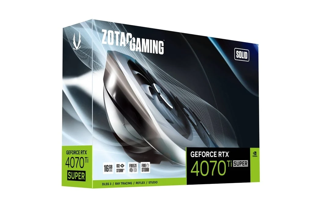 VGA Zotac Gaming GeForce RTX 4070 Ti SUPER Solid OC 16GB - GDDR6X - NEW