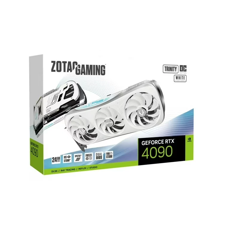 VGA Zotac Gaming GeForce RTX 4090 Trinity OC White Edition 24GB - GDDR6X - NEW