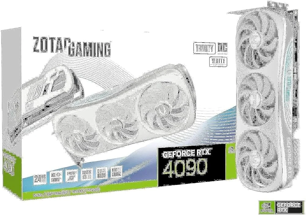VGA Zotac Gaming GeForce RTX 4090 Trinity OC White Edition 24GB - GDDR6X - NEW