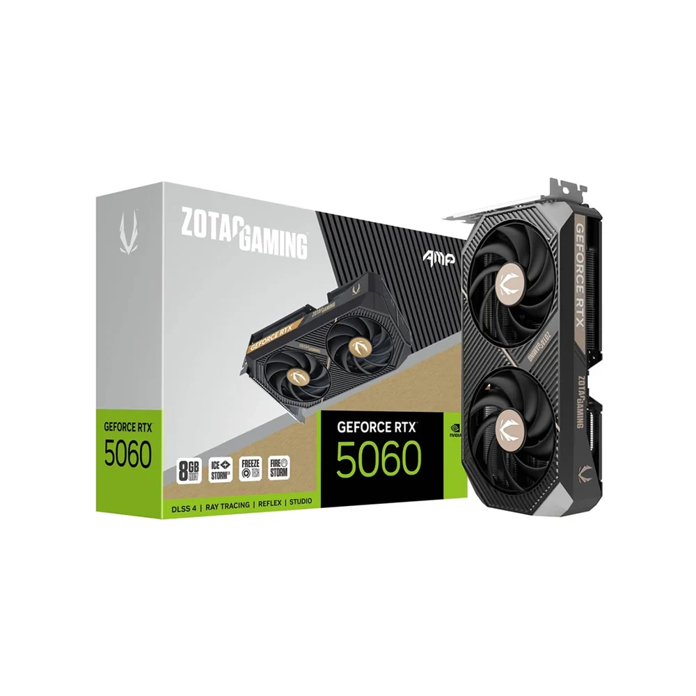 VGA Zotac Gaming GeForce RTX 5060 AMP 8GB - GDDR7 - NEW