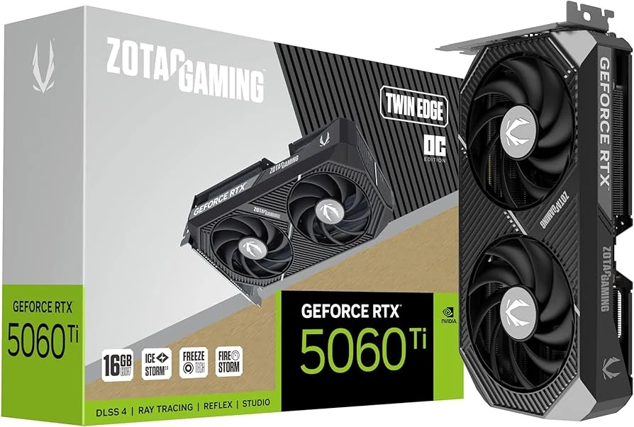 VGA Zotac Gaming GeForce RTX 5060 Ti 16GB Twin Edge OC White Edition - GDDR7 - NEW