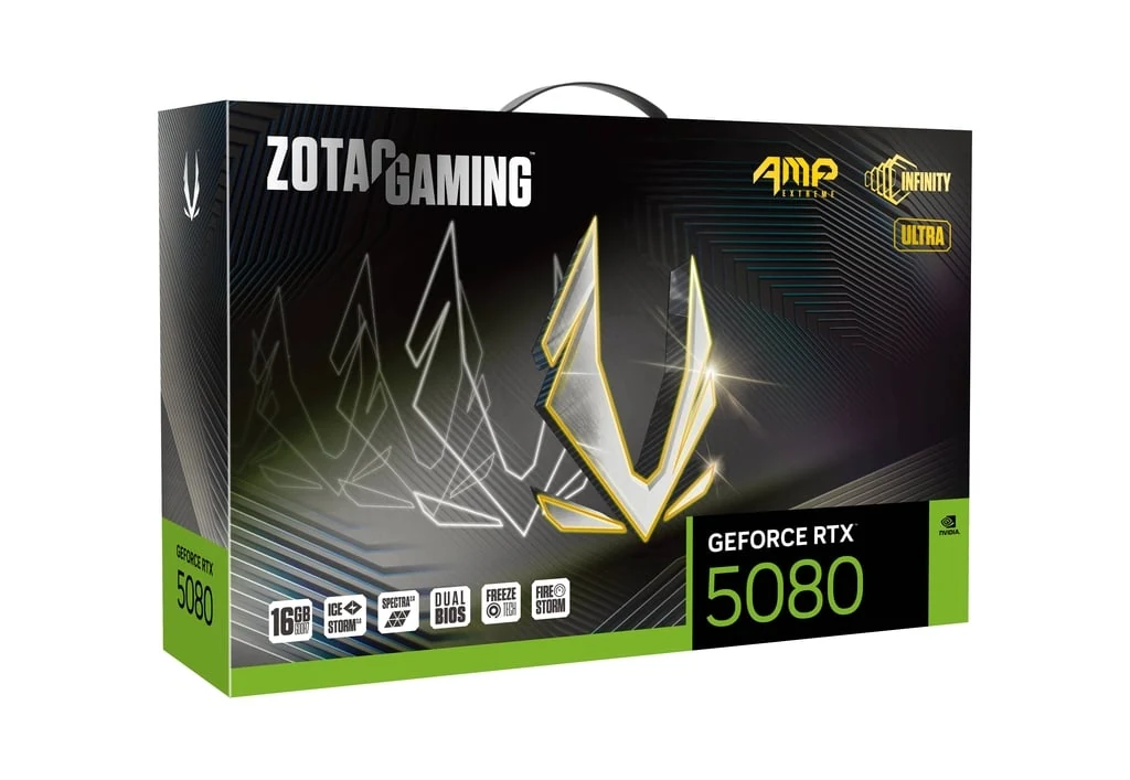 VGA Zotac Gaming GeForce RTX 5080 AMP Extreme INFINITY 16GB - GDDR7 - NEW