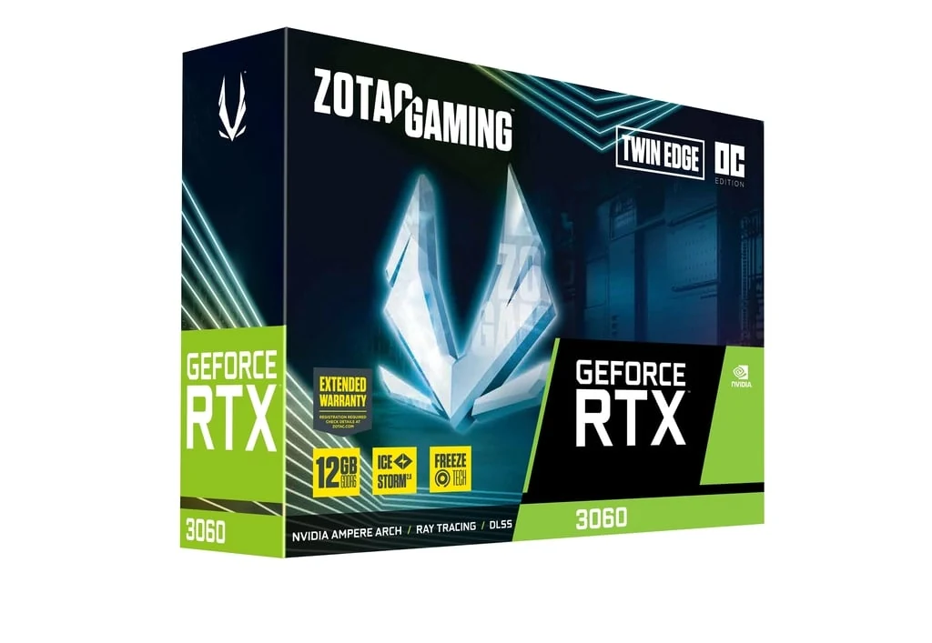 VGA Zotac Gaming RTX 3060 Twin Edge 12GB - GDDR6 - NEW