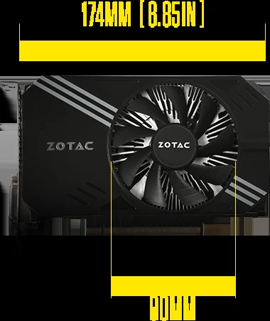 VGA ZOTAC GeForce GTX 1060 Mini 6GB - GDDR5 - NEW