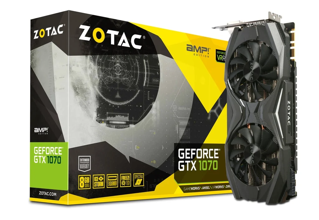 VGA ZOTAC GeForce GTX 1070 AMP Edition 8GB - GDDR5 - NEW
