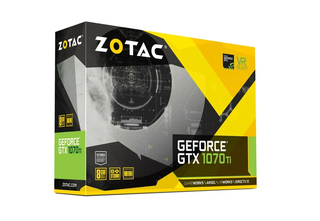 VGA ZOTAC GeForce GTX 1070 Ti Mini 8GB - GDDR5 - NEW