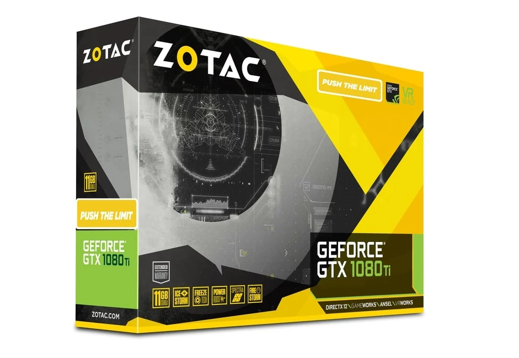 VGA ZOTAC GeForce GTX 1080 Ti AMP Edition 11GB - GDDR5X - NEW